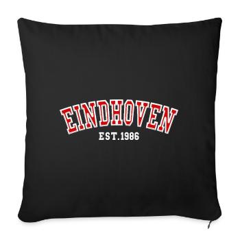 Eindhoven fondée en 1986 - Housse de coussin décorative 45 x 45 cm - noir - Devant