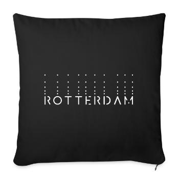 Effervescent Rotterdam - Housse de coussin décorative 45 x 45 cm - noir - Devant