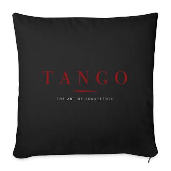 Le tango, l’art de la connexion, Danse - Housse de coussin décorative 45 x 45 cm - noir - Devant