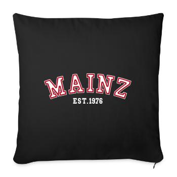 Mayence fondée en 1976 - Housse de coussin décorative 45 x 45 cm - noir - Devant