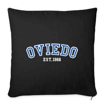 Oviedo Fondé en 1966 - Housse de coussin décorative 45 x 45 cm - noir - Devant