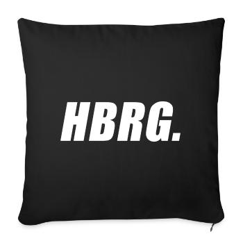 Cool Hamburg T Shirt - Sofa pillowcase 17,3'' x 17,3'' (45 x 45 cm) - black - Front