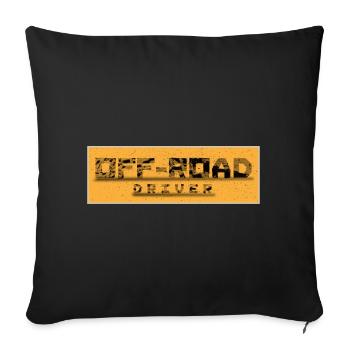 Offroad Rider Off-Road Look - Sofa pillowcase 17,3'' x 17,3'' (45 x 45 cm) - black - Front