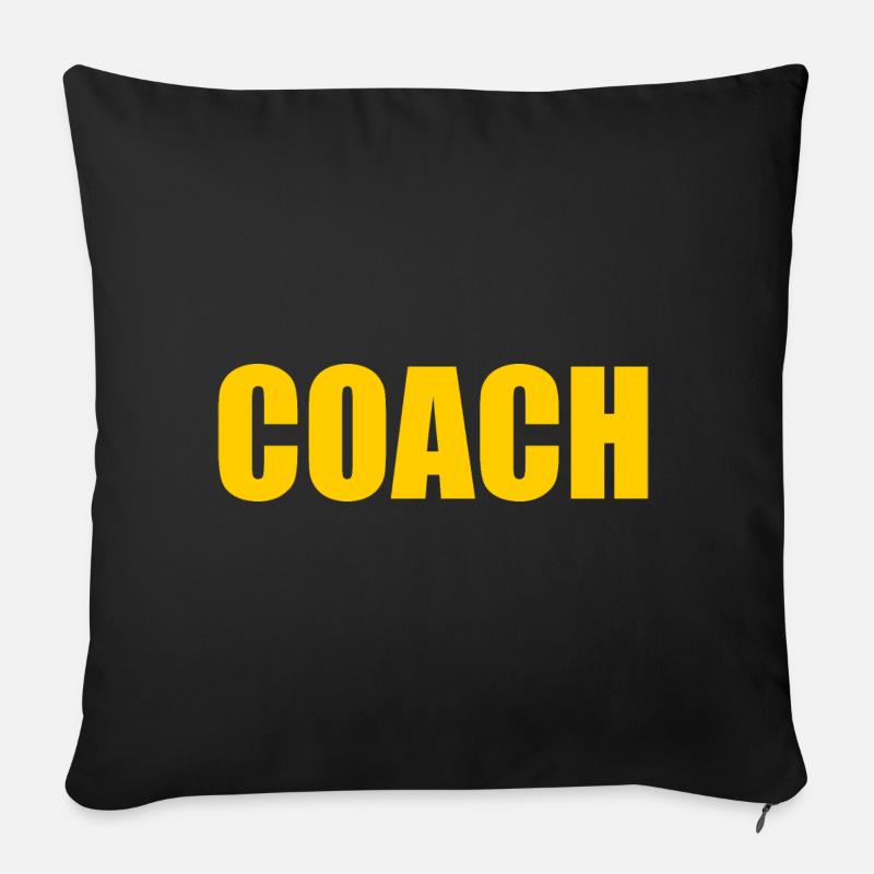 Coach - Sofakissenbezug 45 x 45 cm - Schwarz