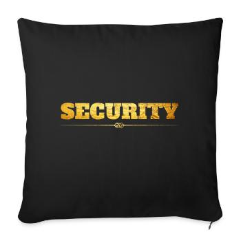 Security - Sofakissenbezug 45 x 45 cm - Schwarz - Vorne