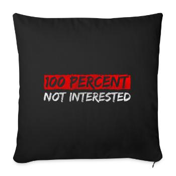 Rebel Uninteresting sarcasm - Sofa pillowcase 17,3'' x 17,3'' (45 x 45 cm) - black - Front