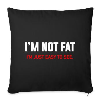 Bold Text Quote T-Shirt Design - Sofa pillowcase 17,3'' x 17,3'' (45 x 45 cm) - black - Front