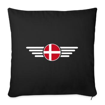 Danemark T-shirt Hygge - Housse de coussin décorative 45 x 45 cm - noir - Devant