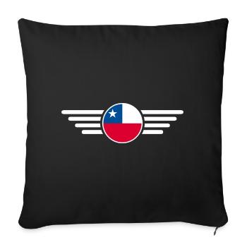 Chile Style Design T-Shirt - Sofa pillowcase 17,3'' x 17,3'' (45 x 45 cm) - black - Front