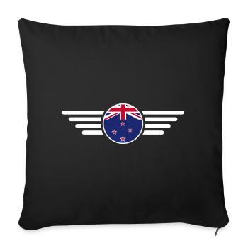 New Zealand Style Design T-Shirt - Sofa pillowcase 17,3'' x 17,3'' (45 x 45 cm) - black - Front