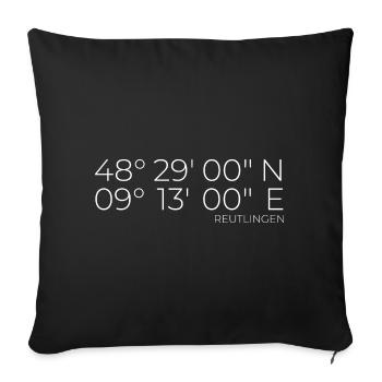 Coordonnées Reutlingen - Housse de coussin décorative 45 x 45 cm - noir - Devant
