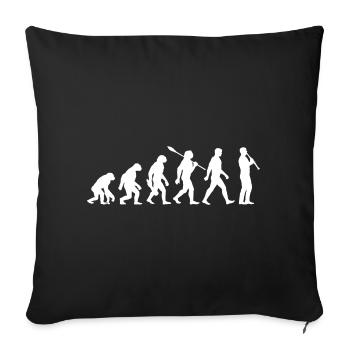 Evolution - Musiker - Klarinettist - Sofakissenbezug 45 x 45 cm - Schwarz - Vorne