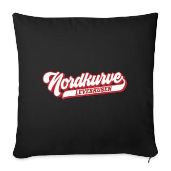 Nordkurve Leverkusen | Farbe änderbar - Sofakissenbezug 45 x 45 cm - Schwarz - Vorne