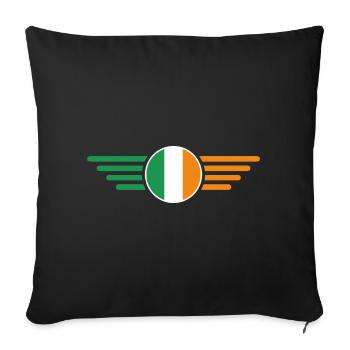 I Love Ireland Elegance Style Design T-Shirt - Housse de coussin décorative 45 x 45 cm - noir - Devant