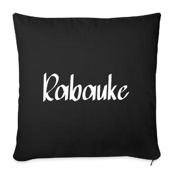 Rabauke - Sofakissenbezug 45 x 45 cm - Schwarz - Vorne