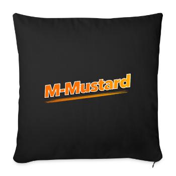 M-Mustard - Sofa pillowcase 17,3'' x 17,3'' (45 x 45 cm) - black - Front
