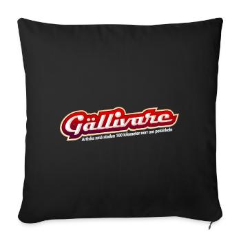 GALLIVARE - Housse de coussin décorative 45 x 45 cm - noir - Devant