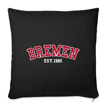 Brême Est. 1985 - Housse de coussin décorative 45 x 45 cm - noir - Devant