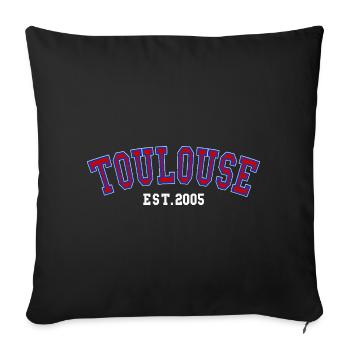 Toulouse Est. 2005 - Housse de coussin décorative 45 x 45 cm - noir - Devant