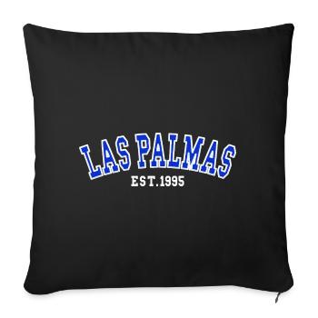 Las Palmas Est. 1995 - Sofa pillowcase 17,3'' x 17,3'' (45 x 45 cm) - black - Front