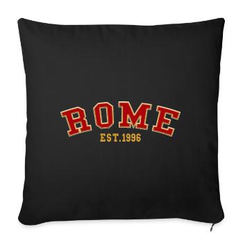 Rom gegründet 1996 - Sofakissenbezug 45 x 45 cm - Schwarz - Vorne