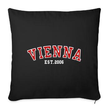 Fondée de Vienne en 2006 - Housse de coussin décorative 45 x 45 cm - noir - Devant