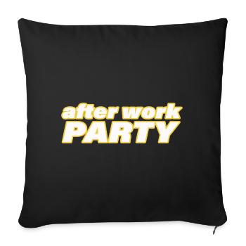 SOIRÉE AFTER WORK - Housse de coussin décorative 45 x 45 cm - noir - Devant