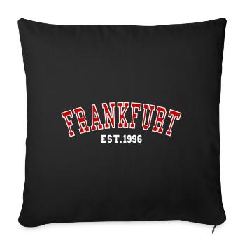 Est. Francfort, 1996 - Housse de coussin décorative 45 x 45 cm - noir - Devant
