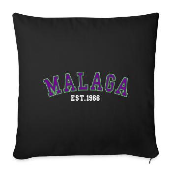 Malaga gegründet 1966 - Sofakissenbezug 45 x 45 cm - Schwarz - Vorne