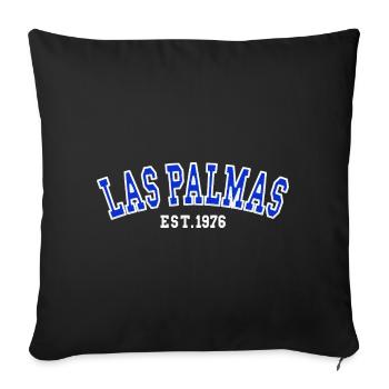Las Palmas Est. 1976 - Sofa pillowcase 17,3'' x 17,3'' (45 x 45 cm) - black - Front