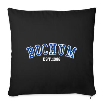 Bochum Fondé en 1986 - Housse de coussin décorative 45 x 45 cm - noir - Devant