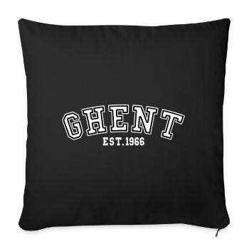 Ghent Est. 1966 - Sofa pillowcase 17,3'' x 17,3'' (45 x 45 cm) - black - Front