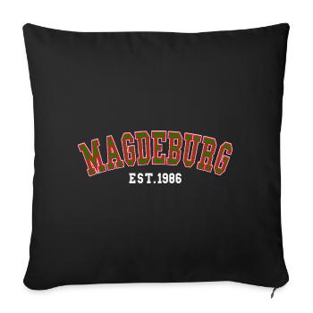 Magdebourg Fondée en 1986 - Housse de coussin décorative 45 x 45 cm - noir - Devant