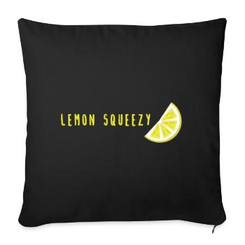 Lemon Squeezy - Sofa pillowcase 17,3'' x 17,3'' (45 x 45 cm) - black - Front