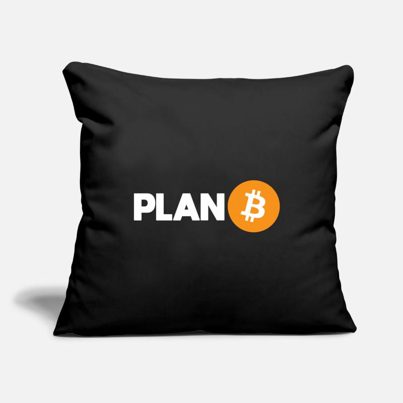 Plan Bitcoin Housse de coussin décorative 45 x 45 cm