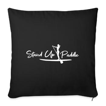 Stand Up Paddle - Sofa pillowcase 17,3'' x 17,3'' (45 x 45 cm) - black - Front