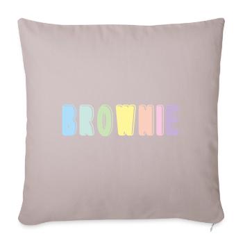 Brownie - Sofa pillowcase 17,3'' x 17,3'' (45 x 45 cm) - light taupe - Front