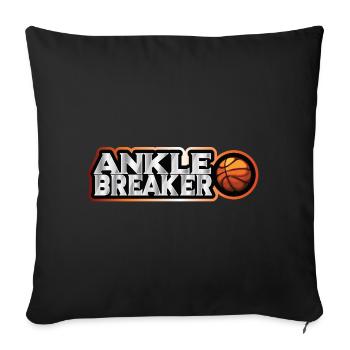 Ankle Breaker for real streetball players - Sofa pillowcase 17,3'' x 17,3'' (45 x 45 cm) - black - Front