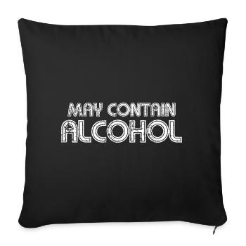 alcool - Housse de coussin décorative 45 x 45 cm - noir - Devant