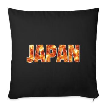 Japan - Sofa pillowcase 17,3'' x 17,3'' (45 x 45 cm) - black - Front