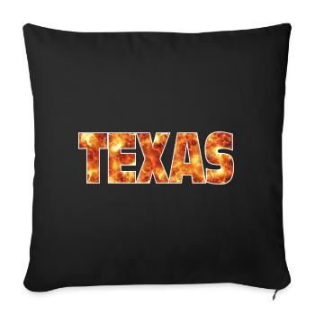 Texas - Sofakissenbezug 45 x 45 cm - Schwarz - Vorne