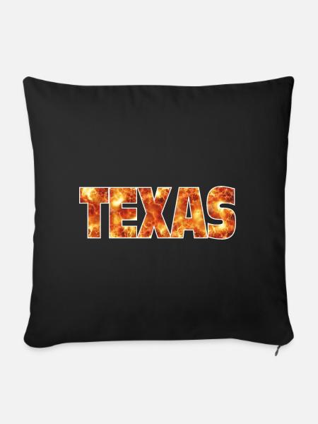 Texas - Sofakissenbezug 45 x 45 cm - Schwarz