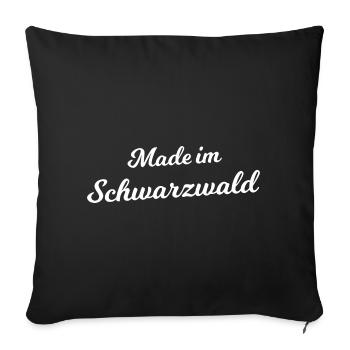 Die Schwarzwälder - Sofakissenbezug 45 x 45 cm - Schwarz - Vorne