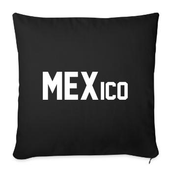 Mexique - Housse de coussin décorative 45 x 45 cm - noir - Devant