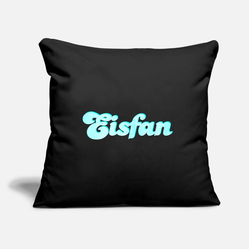 Eis Fan Eiscreme süß Sommer Eiskrem Handschrift Sofakissenbezug 45 x 45 cm