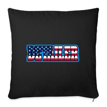 America Car Detailer Car Enthusiast Detailer - Sofa pillowcase 17,3'' x 17,3'' (45 x 45 cm) - black - Front