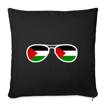 palestina - Sofa pillowcase 17,3'' x 17,3'' (45 x 45 cm) - black - Front
