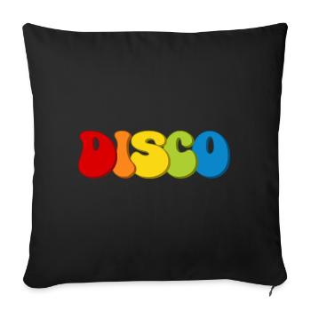 Disco - Sofa pillowcase 17,3'' x 17,3'' (45 x 45 cm) - black - Front