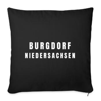 Berthoud, Basse-Saxe - Housse de coussin décorative 45 x 45 cm - noir - Devant