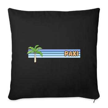 Paxi comme jour férié - Housse de coussin décorative 45 x 45 cm - noir - Devant
